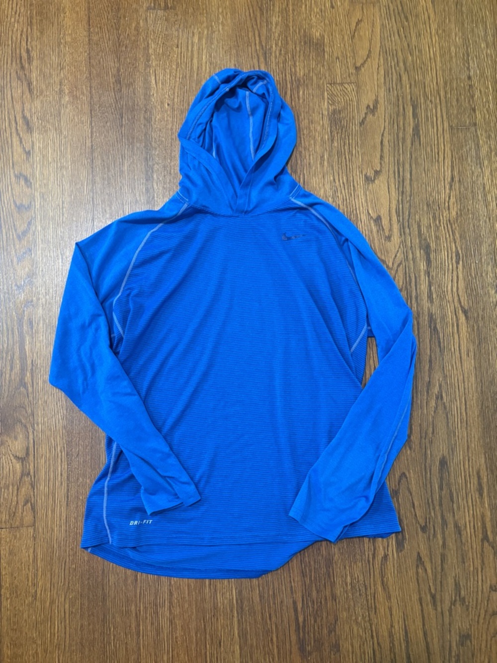 Nike Men’s Royal Blue Hooded Dri-FIT Performance Top